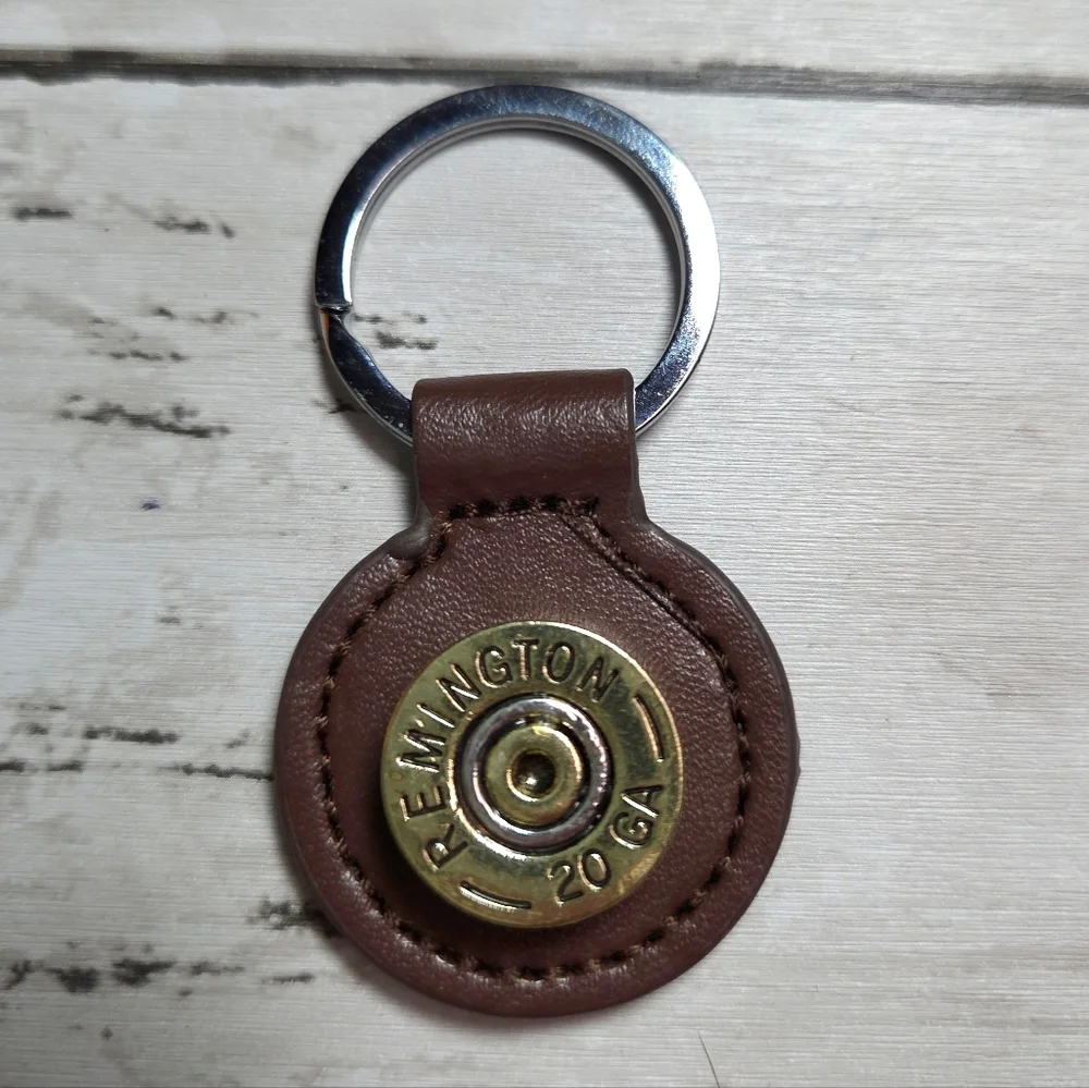 Remington Leather Key Holder with Brass Detail